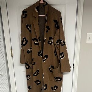J. Crew Tan Leopard Pattern Cape